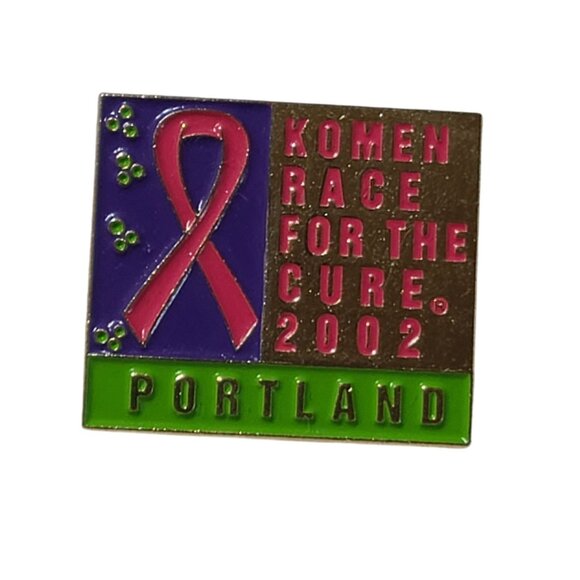 Jewelry - Susan G Komen Race For The Cure 2002 Portland Lapel Pin Breast Cancer Awareness